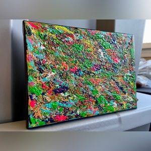 This is a 5x7 acrylic painting on stretched canvas.